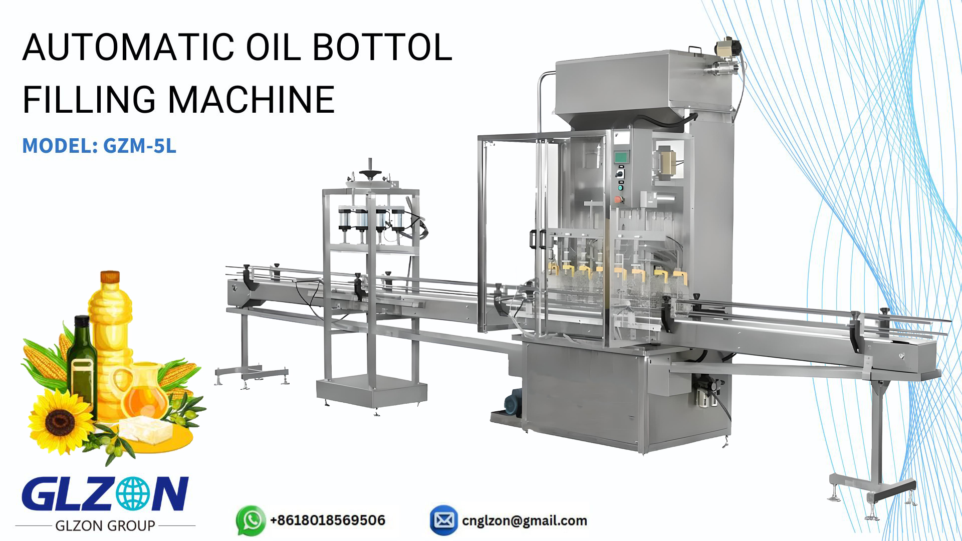 Automatic Oil Bottle Filling Machine