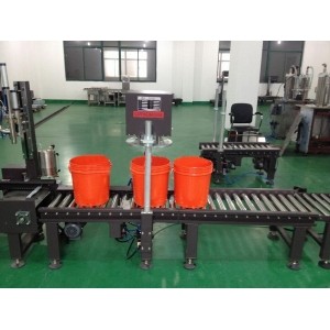 自動稱重灌裝線20L單噴嘴+壓蓋機(jī)