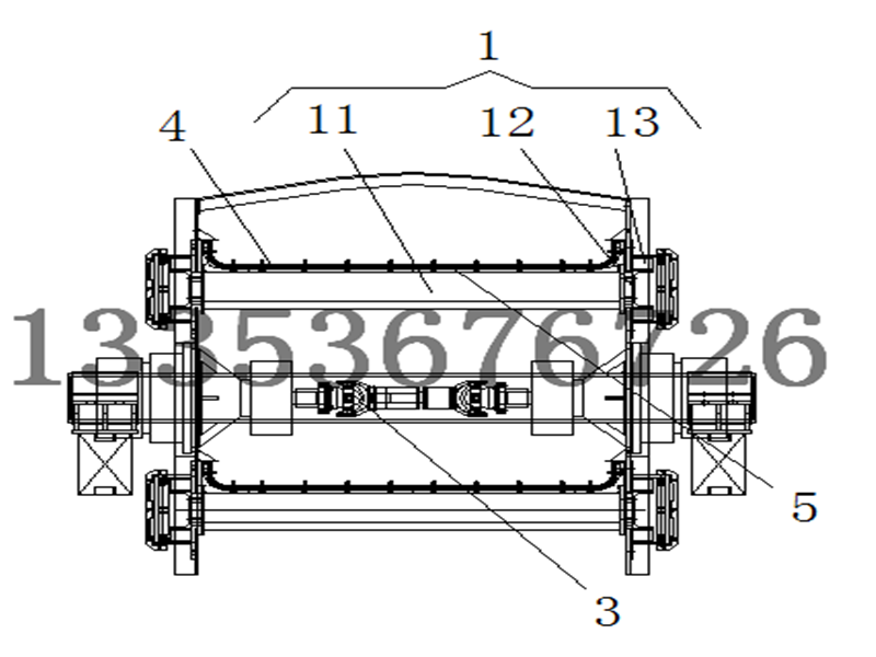 復合弛張篩雙振源同步激振機構1